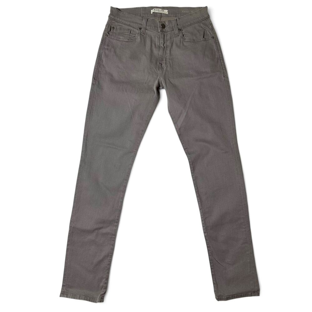 Fidelity Denim Torino Slim Fit Jean Mens Size 32x35 Grey Stretch NWT